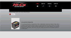 Desktop Screenshot of hicabattery.com
